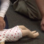 Bonnie - me showing finger placement on baby